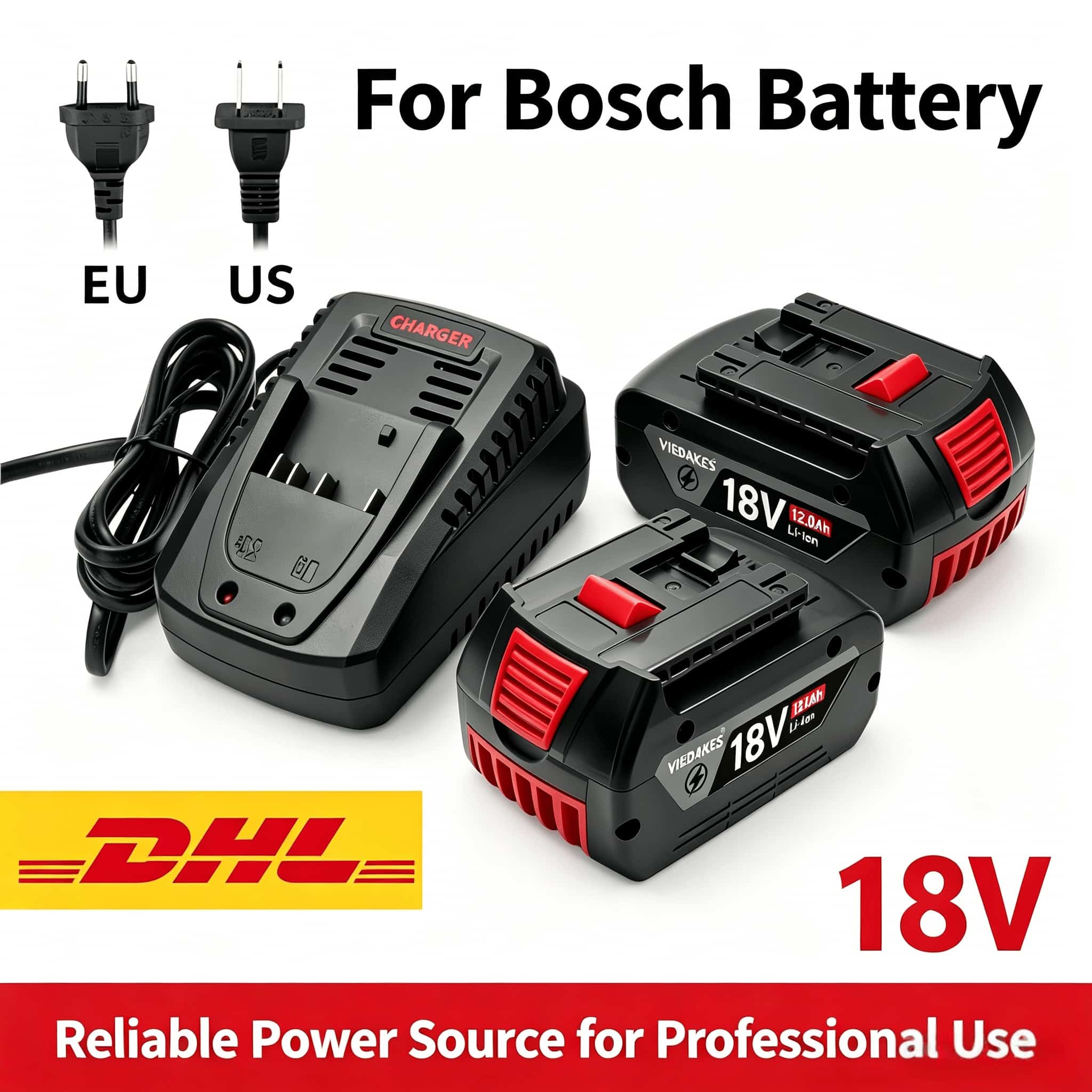 Bosch Drill Gsb 18V - สำหรับบ๊อช BAT618 แบตเตอรี่ 18V 8000mAh Professional