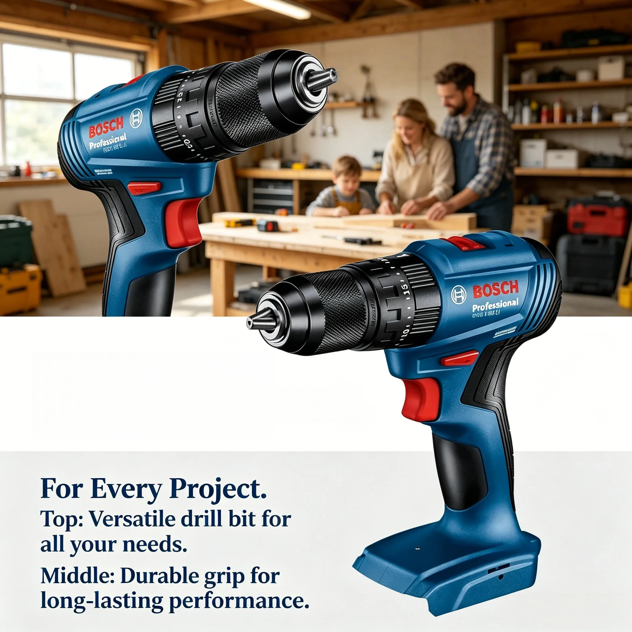 Bosch Drill Gsb 18V - บ๊อช GSB 185-LI 18V สว่านกระแทกไร้สายแบบไม่มีแปรงถ่าน 1900RPM