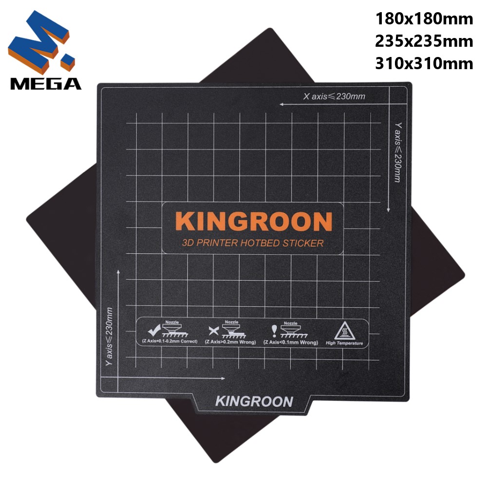 Creality Printer K1 - KINGROON ยืดหยุ่น Magnetic Heatbed 180x18 0/235x235