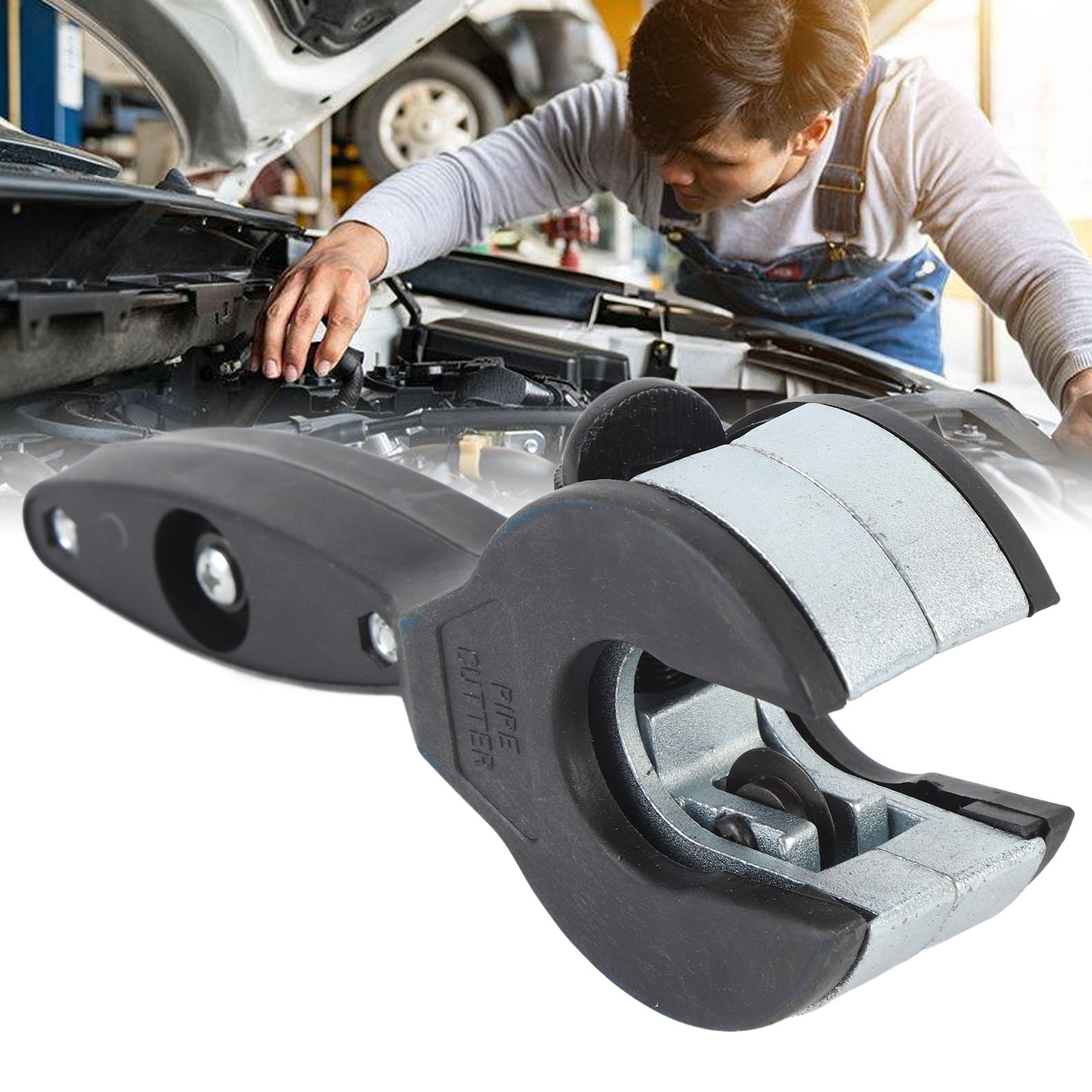 Pipe Cutter Ratchet - เครื่องตัดท่อแบบปรับขนาดได้ พร้อมด้ามจับตามหลักสรีรศาสตร์ สำหรับท่อแอร์รถยนต์ขนาด 1/4 นิ้ว ถึง