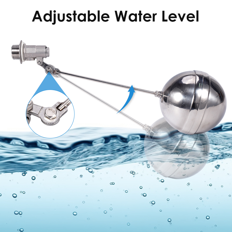วาล์วบอลลอยปรับระดับได้ DN15/2 - Float Ball Valve บทวิจารณ์และราคา