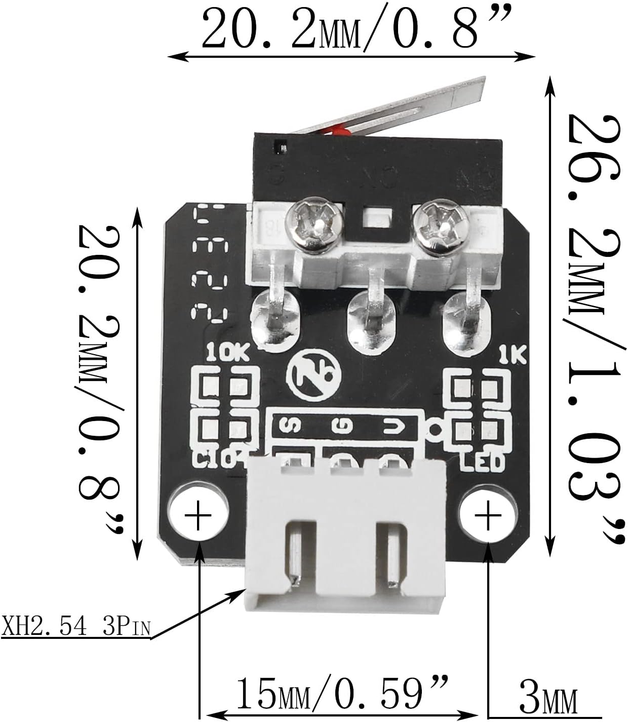 สวิตช์จำกัดระยะแกน XYZ ของ Cre - Creality Printer Ender 3 บทวิจารณ์และราคา
