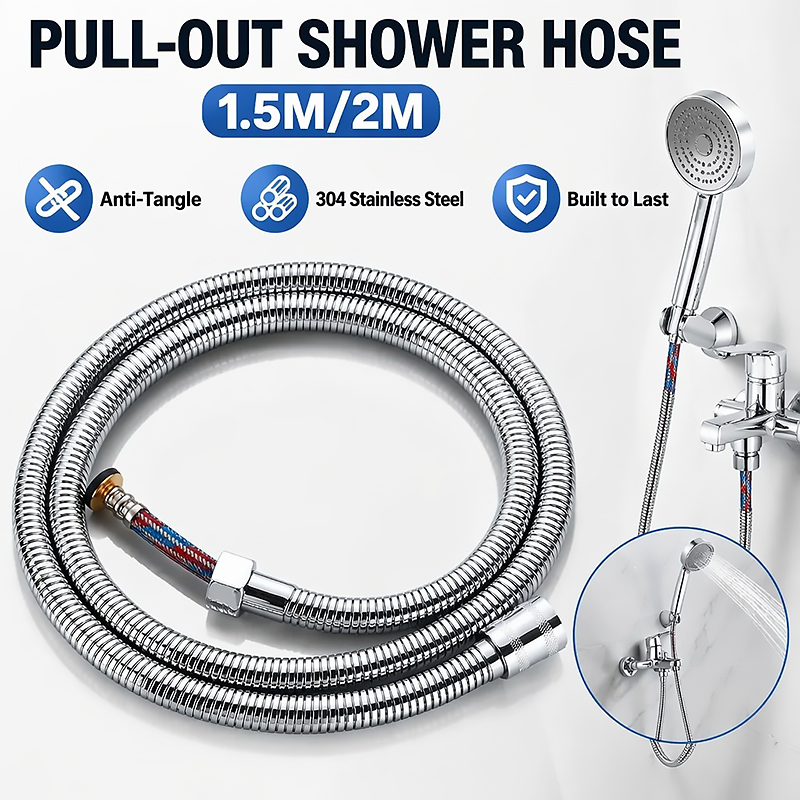 สายฝักบัวสแตนเลสถักแบบยืดหยุ่น - Flexible Hose Braided บทวิจารณ์และราคา