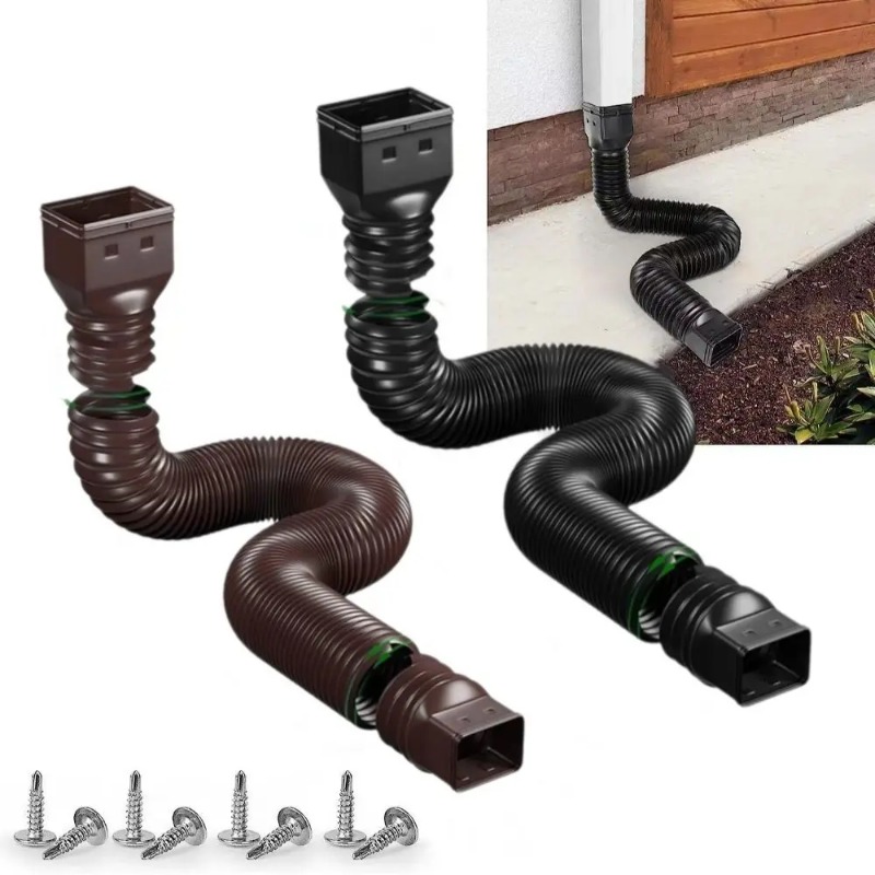 ท่อระบายน้ำฝนแบบยืดหดได้ ปรับค - Flexible Hose Braided บทวิจารณ์และราคา