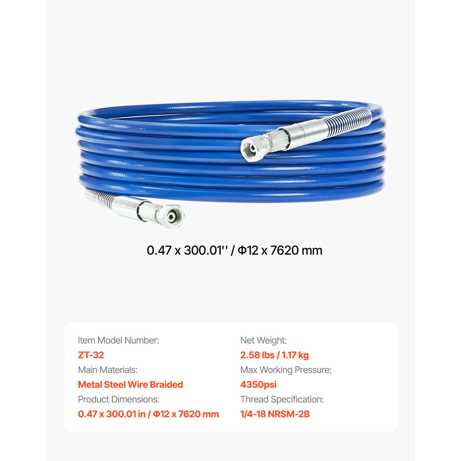 สายฉีดสีแบบไร้อากาศ 25 ฟุต, สา - Flexible Hose Braided บทวิจารณ์และราคา