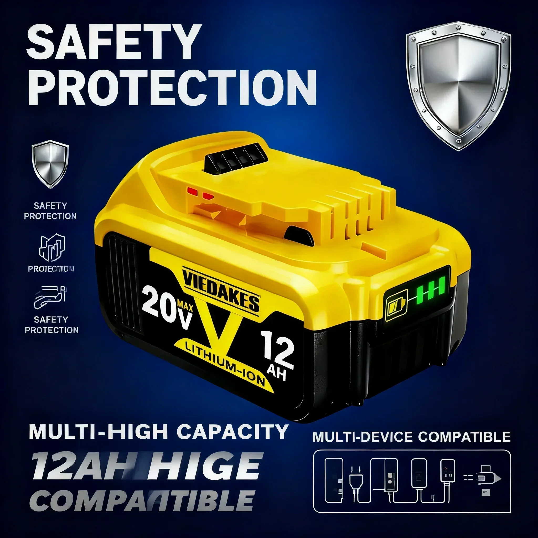🔥 แบตเตอรี่ลิเธียม 20V 12.0Ah  - Bosch Drill Gsb 18V บทวิจารณ์และราคา