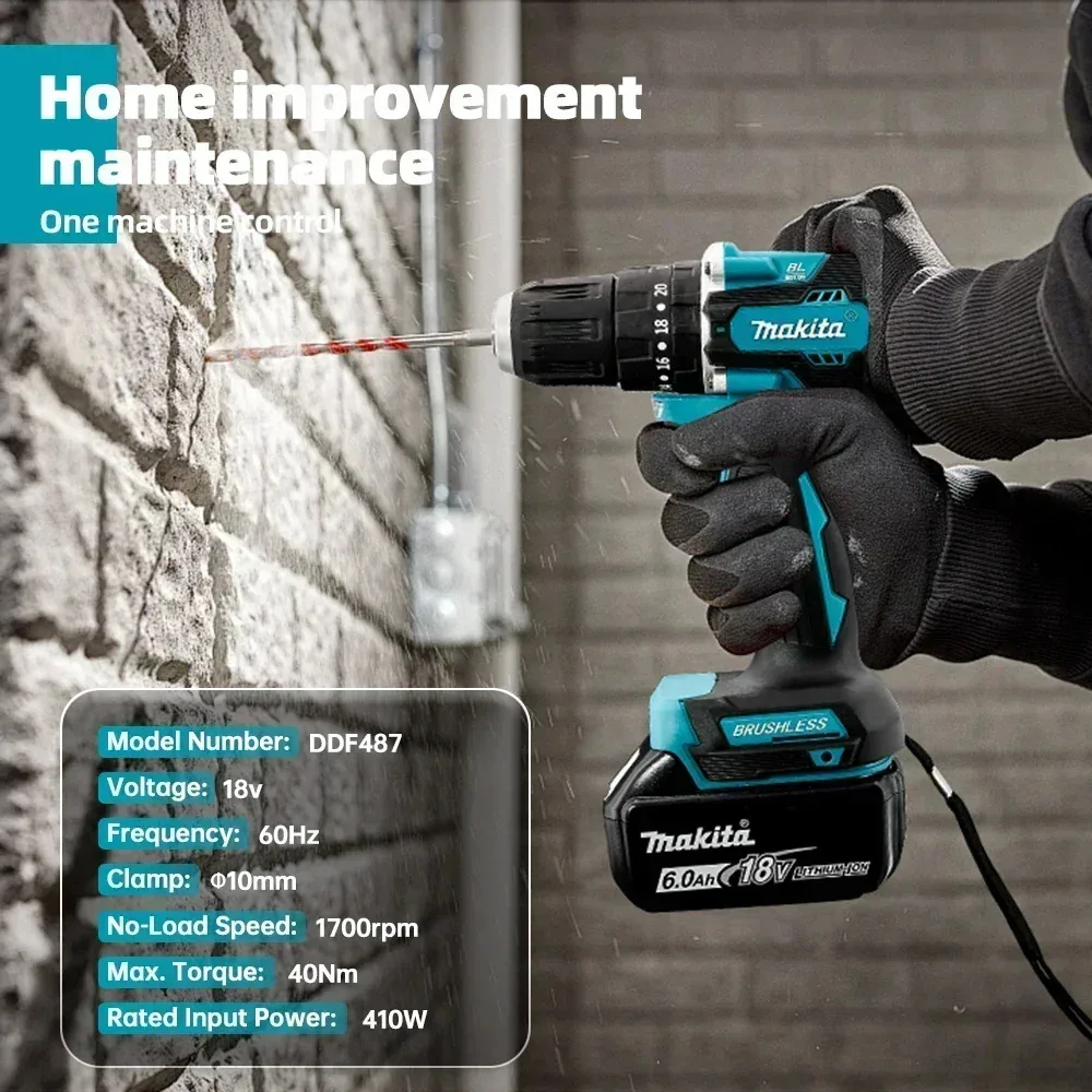 ระดับมืออาชีพ 🏆   สว่านไขควงไร - Makita Drill Ddf484 บทวิจารณ์และราคา